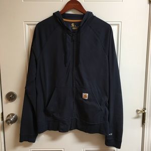 Lightweight Carhartt Force Zip Up Hood Sweatshirt